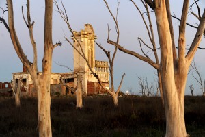 Télam 26/02/2016 Buenos Aires: En "El agua mala" la periodista Josefina Licitra desenreda y narra a partir de la voz de los habitantes la historia y el drama social de Villa Epecuén, el pueblo balneario-bonaerense que supo ser uno de los polos del turismo termal más importantes del país y que, tras una crecida de un lago el 10 de noviembre de 1985, quedó bajo ocho metros de agua condenándolo en tan sólo tres semanas a la eterna desaparición. 
"Teníamos un paraíso hasta que el lago enloqueció. Uno se pasa la vida entera preguntándose qué pasó ahí. Esa fue agua mala", dijo uno de los vecinos que contactó Licitra, puntapié para desovillar, en una magistral crónica sobre la inundación del pueblo, el dolor de perder todo pero también desnudar las mezquindades, desidias y responsabilidades alrededor de este drama, donde la lluvia sólo fue un factor. 
Foto: Luciana Granovsky/Télam/ab