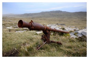 Monte London, uno de los lugares de combate en la Guerra de 1982.
Islas Malvinas.
Mauro Rizzi / La Nación