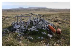 Monte London, uno de los lugares de combate en la Guerra de 1982.
Islas Malvinas.